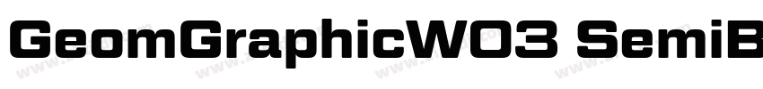GeomGraphicW03 SemiB字体转换